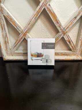 Viski Glacier Rocks Soapstone Whiskey Stones, Set of 6